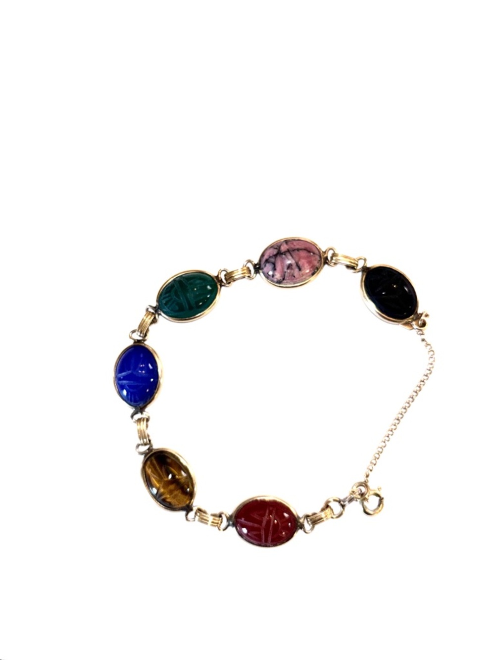 Gold-Tone Charm Bracelet Accent